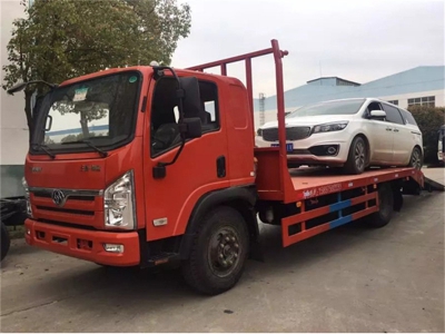 3 Ton Dongfeng Low Bed Loading Excavator Loader Trailer Truck 