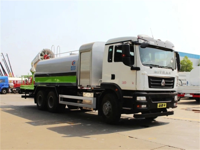 Sinotruck howo 16000 liters 16cbm capacity 100m Cannon City Dust Suppression Truck