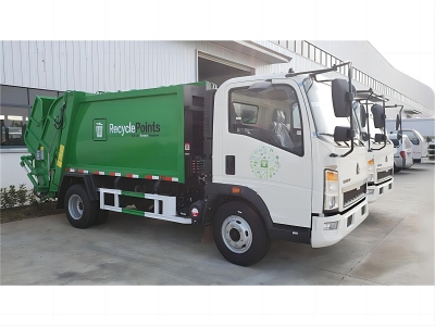 HOWO 6-7 Tons Garbage Truck Compactor Truck 6cbm 7cbm 4X2 Waste Removal Truck