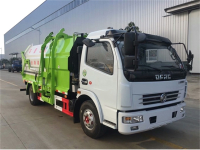 Dongfeng DFAC 8cbm 120HP Side Loader Dump Garbage Truck