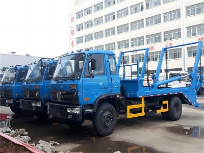 DFAC Dongfeng 10 Ton Skip Loader Vehicle Garbage Truck